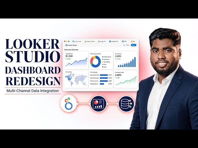 Looker Studio Dashboard Redesign & Multi-Channel Data Integration | MD NIamul Looker Studio  Expert