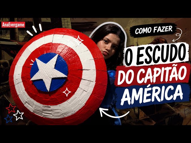 I MADE A CAPTAIN AMERICA SHIELD FROM CARDBOARD! | DIY