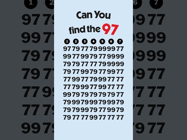 Find the hidden 97 #Shorts