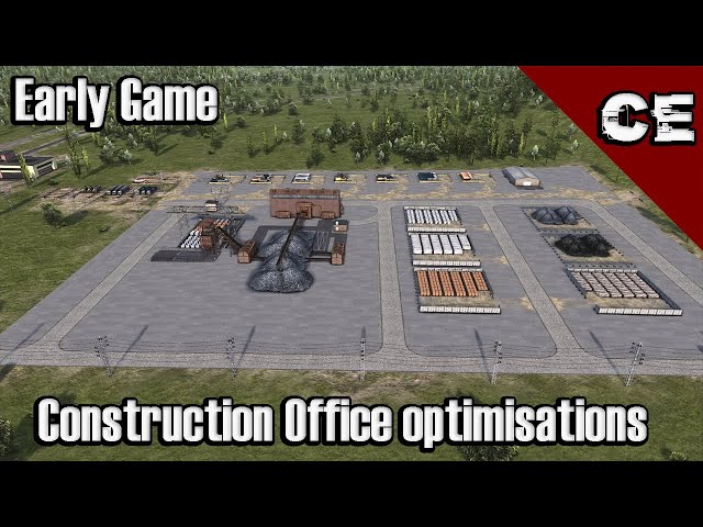 Early Game Construction Offices Tutorial And Optimizations | Workers and resources - Realistic Mode