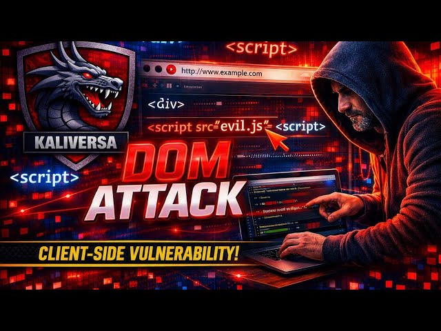 DOM Attack Explained | Client-Side Vulnerability | Kaliversa