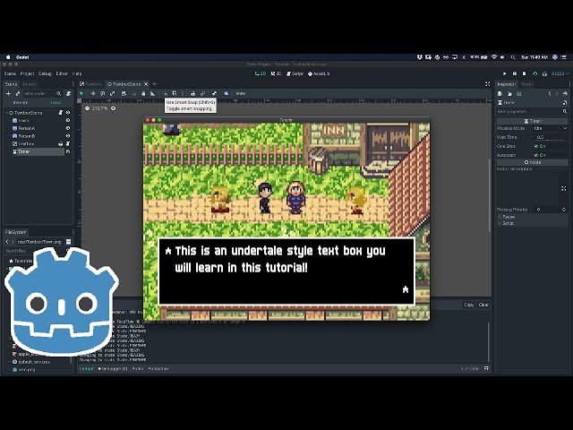 How to make a Simple RPG Textbox in Godot
