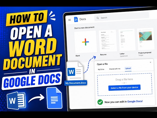 How to Open a Word Documents in Google Docs [ step-by-step guide ]