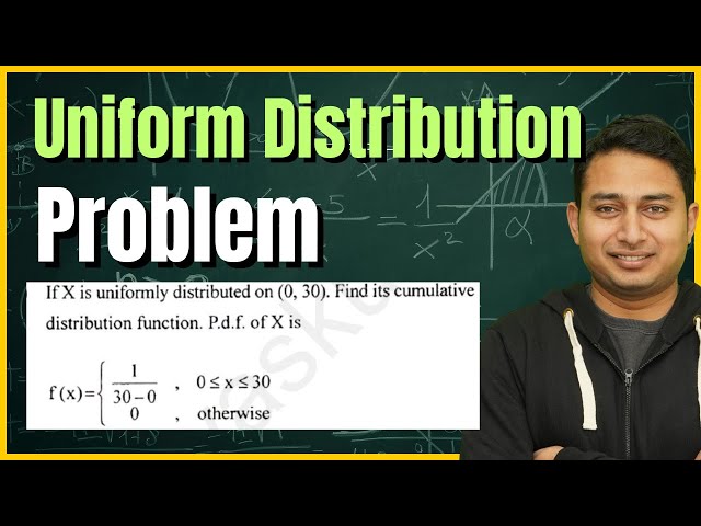 PYQ Problem on Cumulative Distribution function of Uniform Distribution