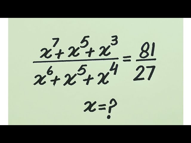 Only 10% Students Solve this Exponential Math Olympiad Question | x=?
