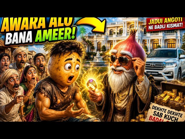 Awara Aalo bana Ameer | Jaduu Angoti Ne Badli Kismat | gharib aalo ke kahani 