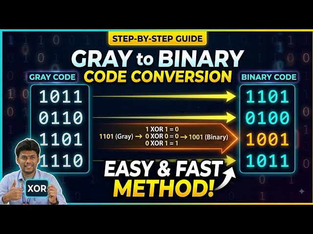 Gray to Binary | Tamil | Digital Logic Circuits | EEE | ECE