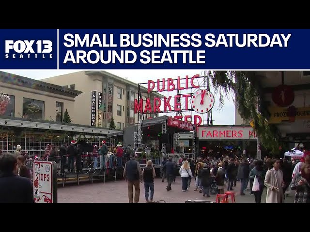 Shoppers turn out for Small Business Saturday to support local Seattle stores