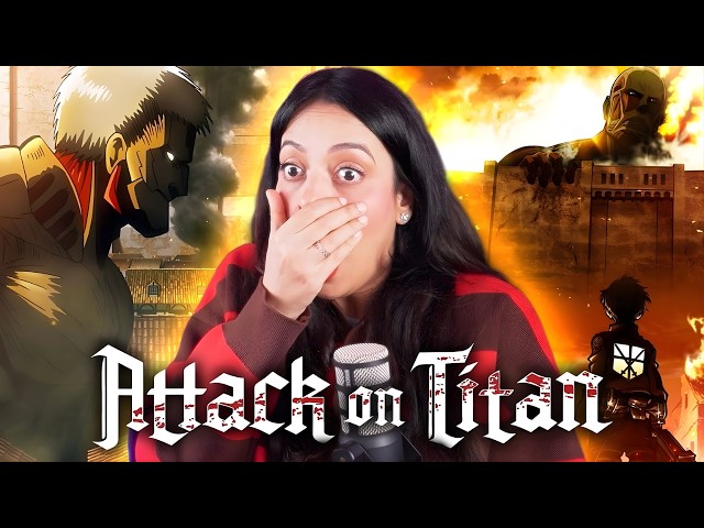 What Did I Get Myself Into 😳 ATTACK ON TITAN Season 1 Episodes 1 & 2 | First Time Watching Anime