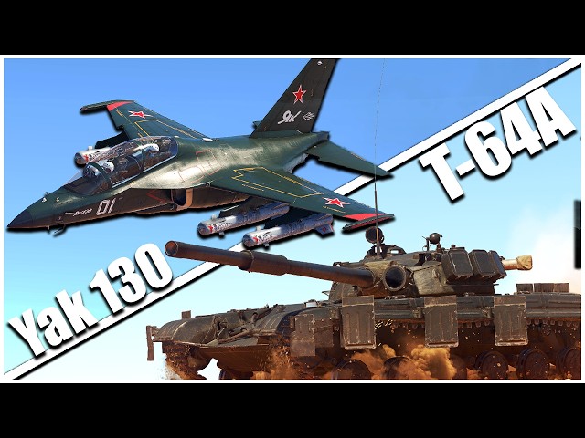 The Most Unfair CAS Combo That DELETES High Tier - Yak 130 & T-64A - War Thunder