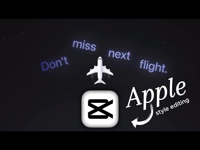 Make Apple style animations like Creatoroly In CAPCUT