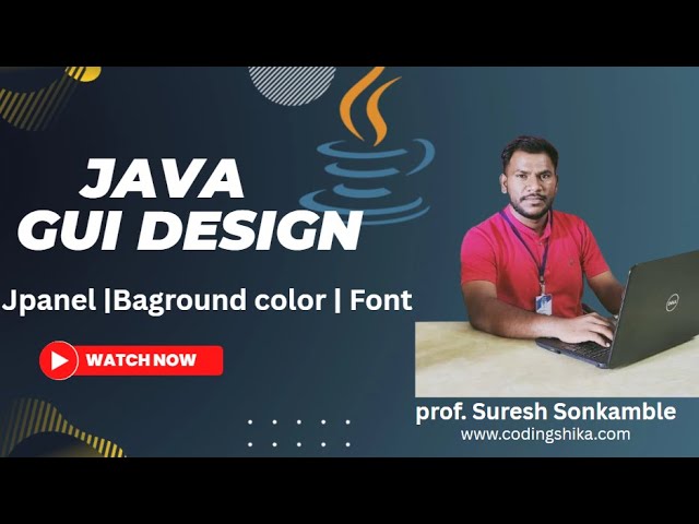 Java GUI Design Tutorial | JPanel Background Color & Font Customization | Swing Beginner Guide
