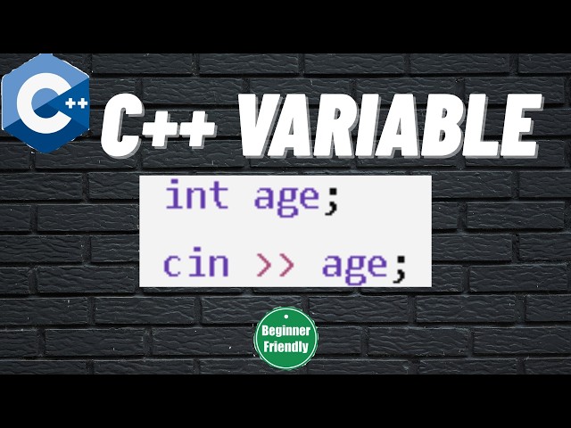 Learn C++ variables 20 Minutes | Beginner Tutorial