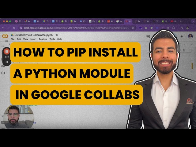 How to Pip Install a Python Module in Google Collabs
