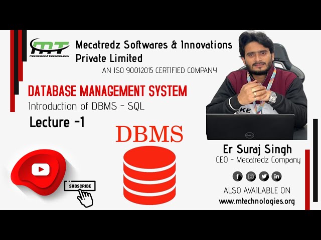INTRODUCTION OF DBMS | SQL INTRODUCTION | DATABASE | SQL | COMPLETE DBMS COURSE | TRAINING ON DBMS