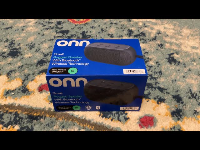 New Bluetooth speaker unboxing, onn small rugged speaker 