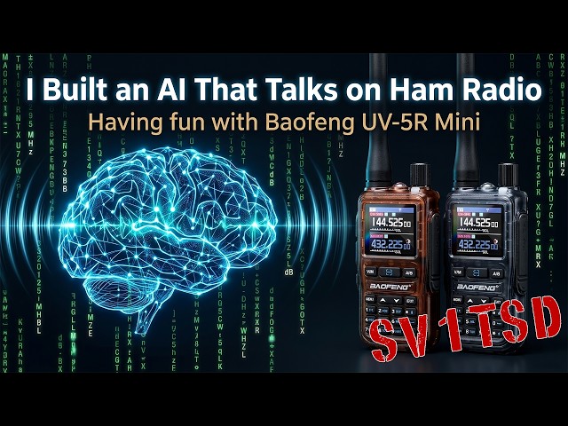 I Built an AI That Talks on Ham Radio — Having fun with Baofeng UV-5R MINI