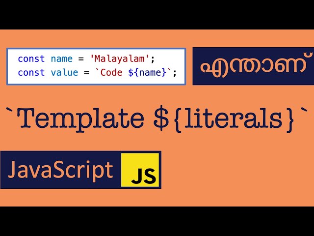Template Literals | String | Javascript | Module | Malayalam | ES6