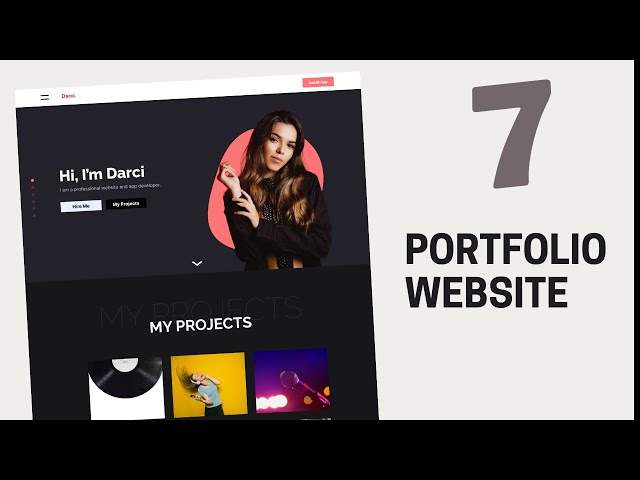 How To Design A Responsive Portfolio Website Using HTML, CSS & JavaScript [Part 7]