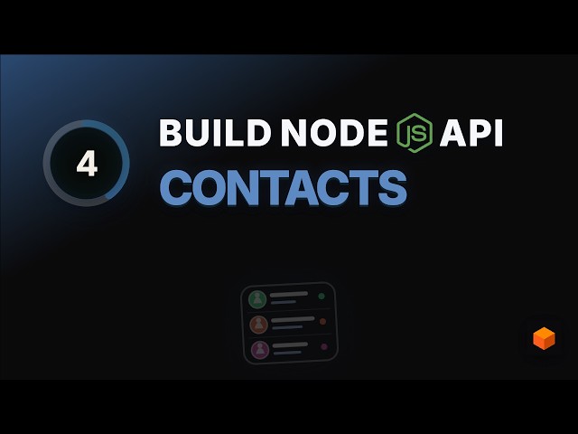 04  Contacts | Modern Node js API with TypeScript