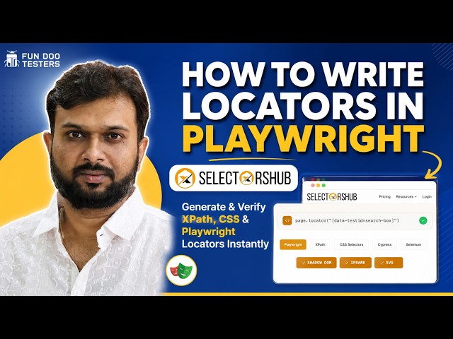 Testing tools in software testing #6 Auto Generate Playwright Locators, XPath & CSS - SelectorsHub
