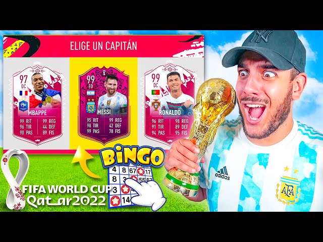 FUT DRAFT BINGO edición MUNDIAL de QATAR 2022 (SOLO MIRANDO EL ESCUDO)