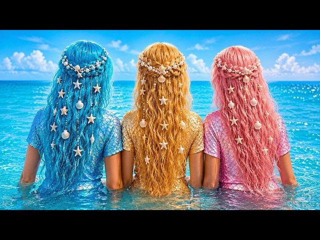 HOW TO BECOME A MERMAID | The Ultimate Nerd-to-Mermaid Makeover by 123GO! GOLD