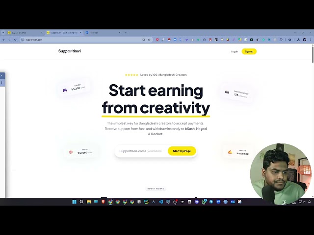 SupportKori a local alternative to Buy Me a Coffee.