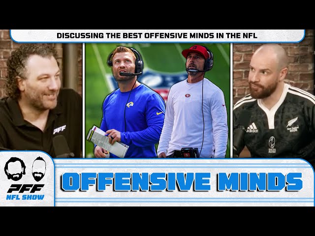 The best offensive minds in the NFL: Jourdan Rodrigue talks The Playcallers | PFF NFL Show