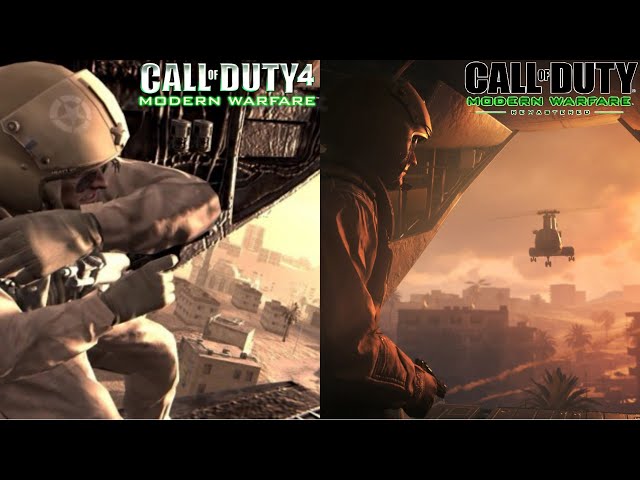 Nuke Explosion Scene Comparison | Call of Duty 4 Modern Warfare 2007  VS Call of Duty 4 Remastered
