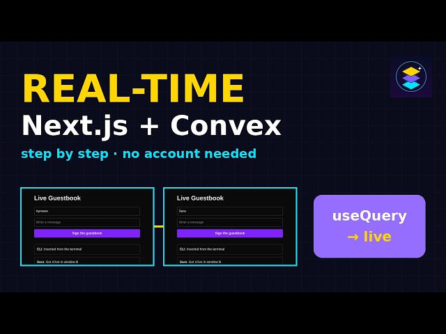 Add a Real-Time Database to Next.js with Convex (Step by Step, No Account Needed)
