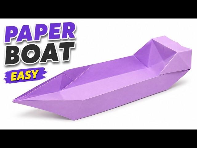Paper Boat Making : How to make a paper boat | Easy Paper Boat