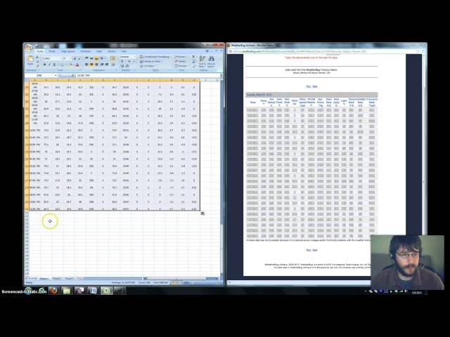 Meterology Data Mining in Excel (How-to)