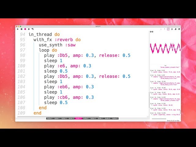 Making Music with Code (Using Sonic Pi)