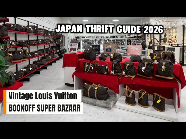 Huge Japan Thrift Guide 2026: Vintage Louis Vuitton & Jewelry | Book Off Super Bazaar Kawasaki