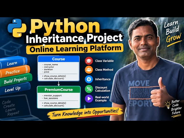 29. Python Inheritance Project | Build an Online Learning Platform with Course & PremiumCourse