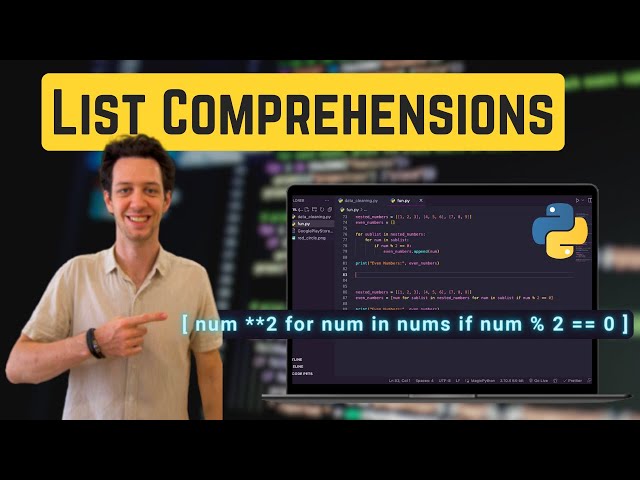 List Comprehensions in Python in less than 15 Minutes | Code with Josh