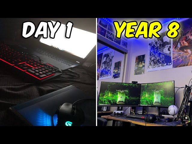 My 8 Year Gaming Setup Progression...