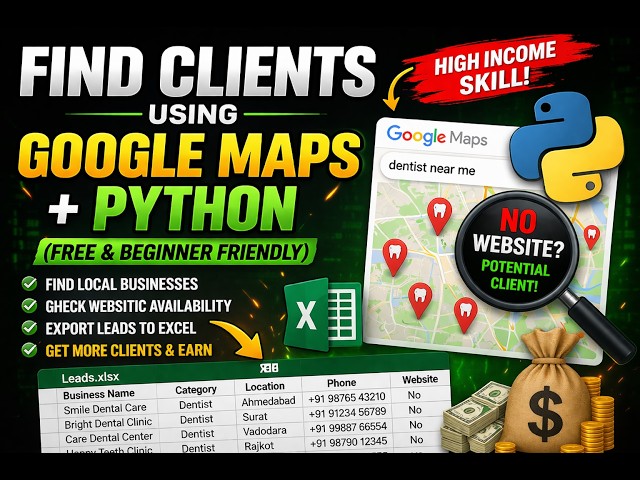 Google Maps Lead Generation with Python | Get Free Clients (Step-by-Step)