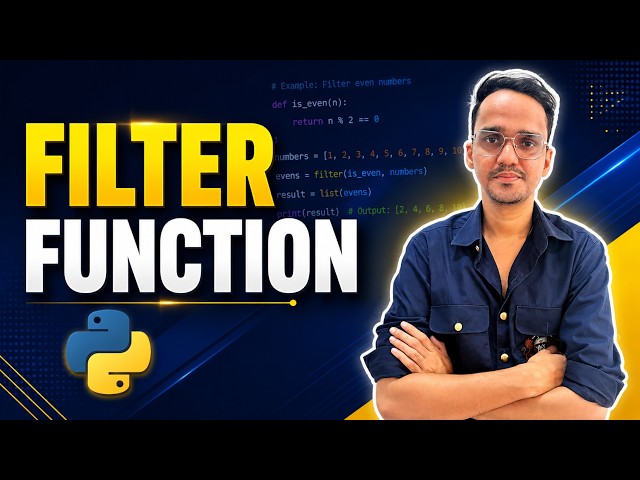 Filter Function in Python | filter() with Lambda Explained in Hindi