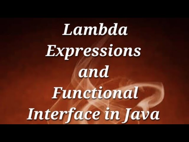 Lamda Expression and Functional Interface Java8 Example @javasip-official