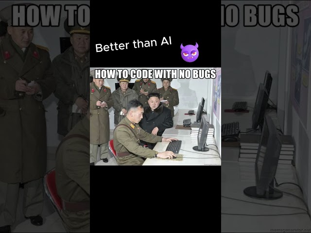 Coding with 0 Bugs #coding #shorts #debugging #developer