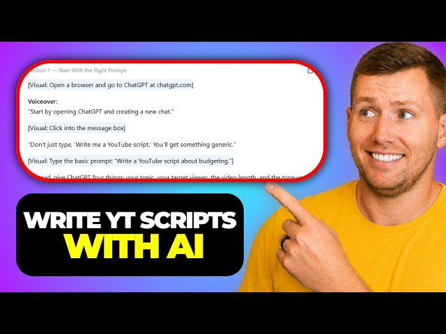 How to Write YouTube Scripts With AI: Full Course