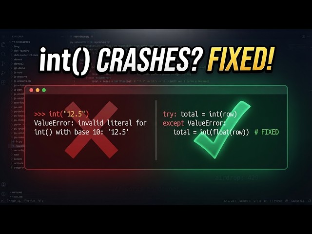 int() Strikes Again? Here's Every Solution