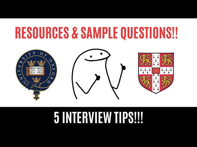 5 Oxbridge Interview Tips! | Resources & Sample questions | Physics & Engineering