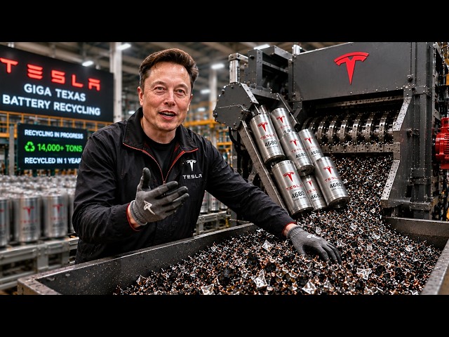 How Tesla Recycles 14,000 Tons: The Real Reason Behind Giga Texas 4680 Scraps