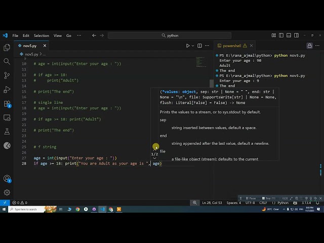 Lecture3 Conditional Statements | Python Programming