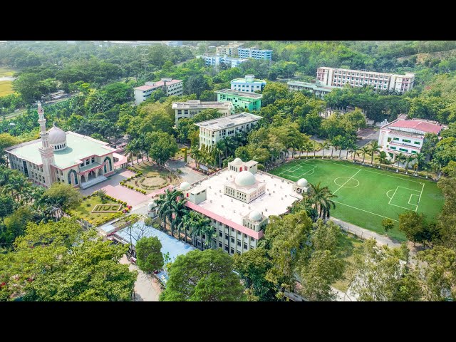 Panoramic Beauty of International Islamic University Chittagong Campus during Day and Night IIUC