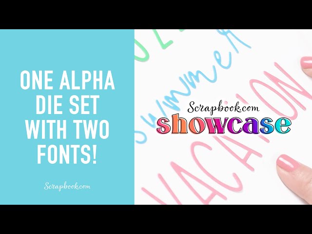 Two Fonts in One Alphabet Die Set! | Scrapbook.com Exclusives