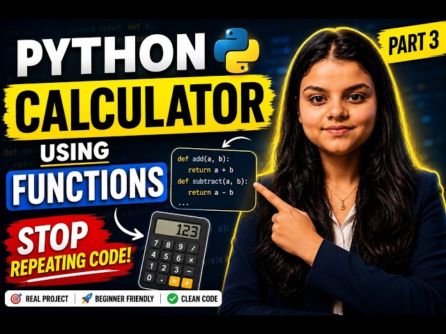 Python Calculator Using Functions | Python Project for Beginners (Part 3)| Soniya Kaushik| thevinia